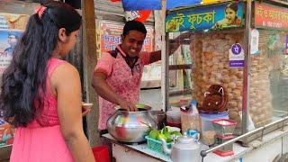 Bengalis Most Favourite Fuchka Panipuri  Golgappa at Tribeni Bustand  Bengali Street Food India [upl. by Hervey221]