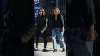 Halle Berry Seen with Friends Outside Bird Street Club in West Hollywood shorts [upl. by Tisha]