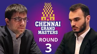 Maxime VachierLagrave vs M Amin Tabatabaei  Chennai Grand Masters 2024  Round 3 [upl. by Ettenor]