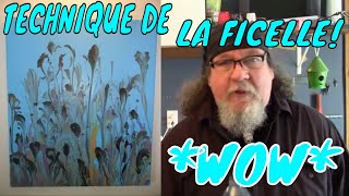 SUPERBE TECHNIQUE EN ACRYLIQUE FLUIDE LA FICELLE WOW [upl. by Colson890]