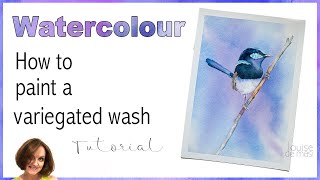 How to paint a variegated wash in watercolor [upl. by Srini]