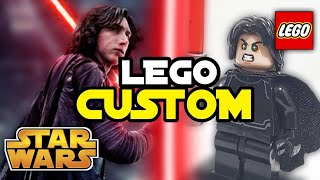 LEGO Star Wars Kylo Ren Ben Solo Minifigure Episode 7 8 9  LEGO Star Wars Custom Minifigure [upl. by Arres211]