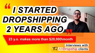 Real Dropshipping Success Story 2020 Student from Morocco reviews AliDropship [upl. by Stephanie]