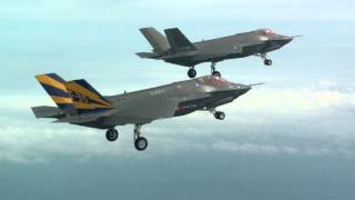 F35C Formation Flight [upl. by Hcirdla892]