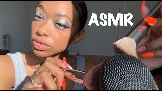 ASMR  Up Close Mic brushing stippling  gentle tapping [upl. by Nnairret]