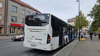 Savonlinja 35 Volvo 8900LE B8RLE 6x2  Jouko bus line 2 in Lappeenranta Finland [upl. by Hazeefah]