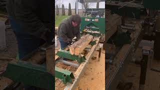 2 cedar logs cut into 1x4s woodlandmills [upl. by Phia]