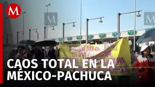 Manifestantes bloquean autopista MéxicoPachuca por falta de agua [upl. by Savdeep]