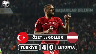 Maçı Özet Türkiye Letonya  40  Euro 2024 Elemeleri [upl. by Godwin337]