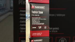 Lidl Parkside Table Saw PTKS2000H5 is it any good Only €169 shorts lidl [upl. by Trimmer391]