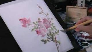 Watercolor Painting Tutorial Roses and Butterfly [upl. by Eniamraj]