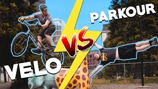 DU PARKOUR A VELO  Je monte un mur de 2 mètres [upl. by Iphigeniah]