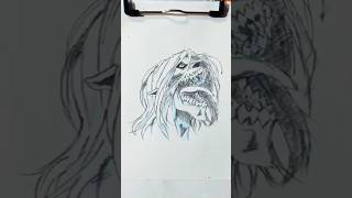 Speed drawing attack on Titan shortvideo [upl. by Myrlene]