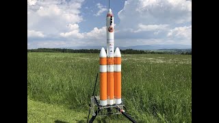 DELTA IV HEAVY PARKER SOLAR PROBE and ROSON High Power Model Rocket Meet and Competition SVOJEK 2021 [upl. by Idisahc]