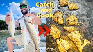 I’m gonna show you how to make the best REDFISH TACOS of your life after catching some Catch amp Cook [upl. by Kanter]