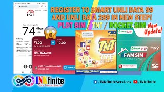 LATEST UPDATE ON HOW TO REGISTER TO SMART UNLI DATA 99 AND UNLI DATA 299 TESTED WORKING  INKfinite [upl. by Byrdie758]