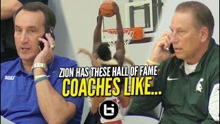 Zion Williamson Drops Jaws on Day 2 of Adidas Finale Coach K amp Tom Izzo Highlight Front Row [upl. by Munafo]