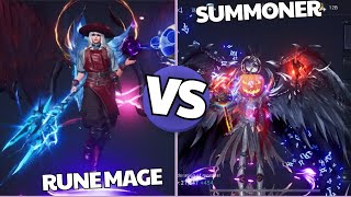 Mu Origin 3 PvP Rune Mage Vs Summoner Gameplay [upl. by Hessler485]