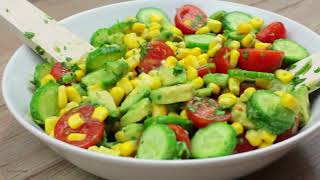 Easy Avocado Salad Recipe [upl. by Jobi955]