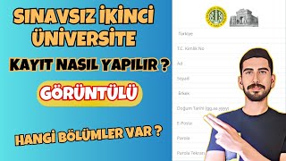 SINAVSIZ Ä°KÄ°NCÄ° ÃœNÄ°VERSÄ°TE NASIL KAYIT OLUNUR  SINAVSIZ Ä°KÄ°NCÄ° ÃœNÄ°VERSÄ°TE BÃ–LÃœMLERÄ°  AUZEF KAYIT [upl. by Ahsilav]