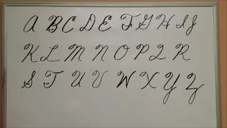 How to Write Cursive Capital Letters  Uppercase Letters  American Handwriting [upl. by Ybhsa]