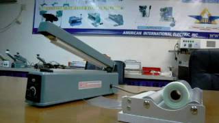 HAND IMPULSE SEALER WITH CUTTER [upl. by Alyhs]