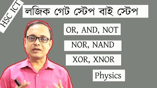 6 Logic Gate Step by Step  OR AND NOT NOR NAND XOR XNOR  EDUPORT Anis sir [upl. by Bevus]