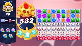 Candy Crush Saga Level 532  No Boosters  Legendary Level  3 Sugar Stars 🌟🌟🌟 [upl. by Vernen496]