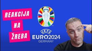 EURO 2024 PREGLED GRUPA REAKCIJA NA ŽREB [upl. by Marinna]