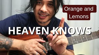 Heaven Knows Orange and Lemons guitar tutorial with solo guitar tab [upl. by Arlon906]