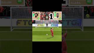 DLS 24 panalty kick friends challenge match Salah vs Alaba challenge gaming ytshorts short [upl. by Siuqram]