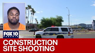 Man arrested in deadly Phoenix construction site shooting [upl. by Hamas315]