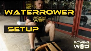 Waterrower rowing machine setup [upl. by Spanjian]