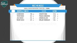 Rowville 2nd XI v Knox City Senior Men 2 [upl. by Nollahs]