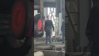 Amazing heavy duty forge video  Iron post forging ring drilling process [upl. by Earehs]