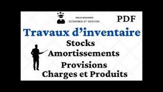 Provision  Balance Avant Inventaire Immobilisations Non Amortissables [upl. by Ecinahc693]