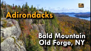 Stunning Fall Colors at Bald Mountain Adirondacks  Hiking amp 4K Drone Views [upl. by Martelli]