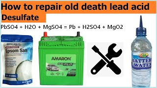 How to recover repair old death lead acid battery  Resuscitating a Deeply Discharged AGM Battery [upl. by Viehmann]