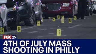 Philadelphia mass shooting leaves 1 dead 7 hurt on Fourth of July [upl. by Cecilia]