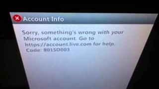 Xbox 360 error code 8015d003 [upl. by Anikram]