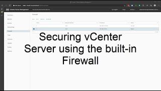 Use vCenter Server firewall to protect vCenter against vCenter Server critical security bug CVE2021 [upl. by Asylla]