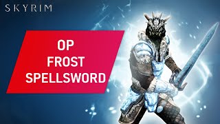 Skyrim How To Make An OVERPOWERED FROST SPELLSWORD Build On Legendary Difficulty [upl. by Gonick]