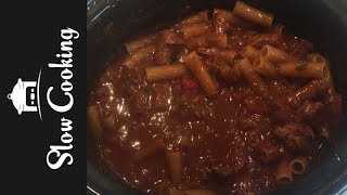 This Slow Cooker Beef Ragu with Rigatoni Pasta Was Delicious [upl. by Erund]