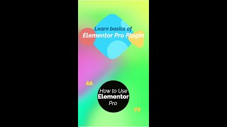 Elementor Pro Website Design tutorial shorts [upl. by Kaden93]