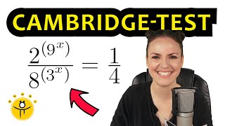 Aufnahmeprüfung Uni CAMBRIDGE UNIVERSITY – Exponentialgleichungen lösen [upl. by Annovy997]