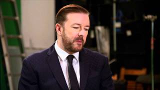 Golden Globe Awards Ricky Gervais Interview  ScreenSlam [upl. by Treble153]