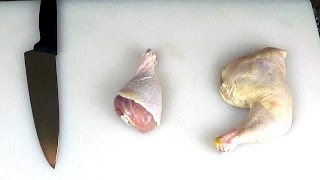 How to Debone Chicken Legs and Quarters  Boneless Legs and Quarters to Stuff [upl. by Bergerac696]