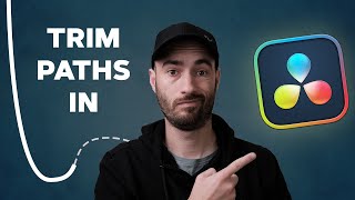 How to use TRIM PATHSlines  shapes in Davinci Resolve 19 [upl. by Slack]