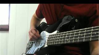 Dampening a bass guitar with cloth [upl. by Lattonia]