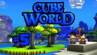 Cube World Lets Play Ep 5  Bark Beetle Problems Cube World Alpha Cube World Multiplayer [upl. by Yeltsew]